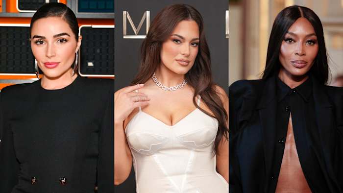 Olivia Culpo, Ashley Graham and Naomi Campbell